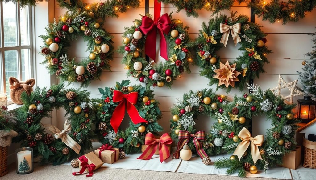 DIY holiday wreath styles and themes