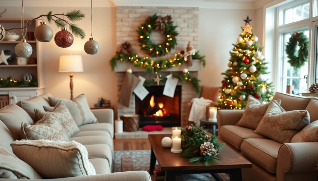 frugal christmas decorating