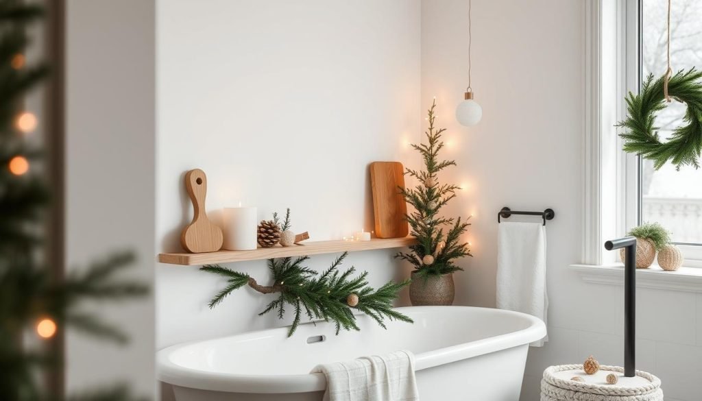 Scandinavian minimalist holiday decor
