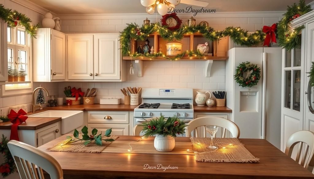 Shabby Chic Christmas Kitchen
