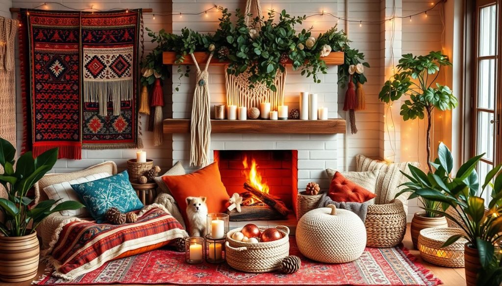 bohemian holiday decor