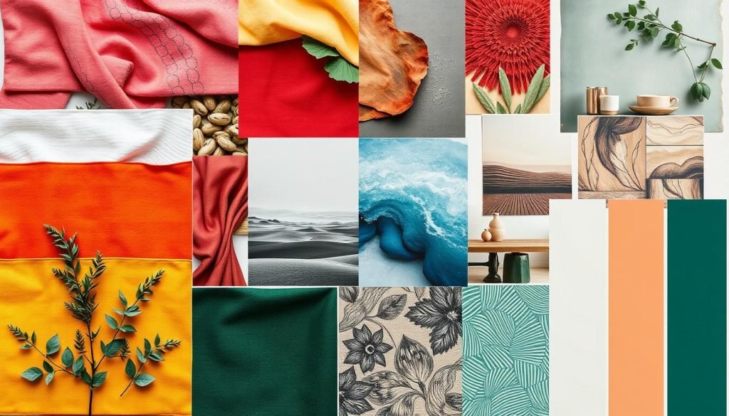 essential mood board elements visual inspirations textures colors