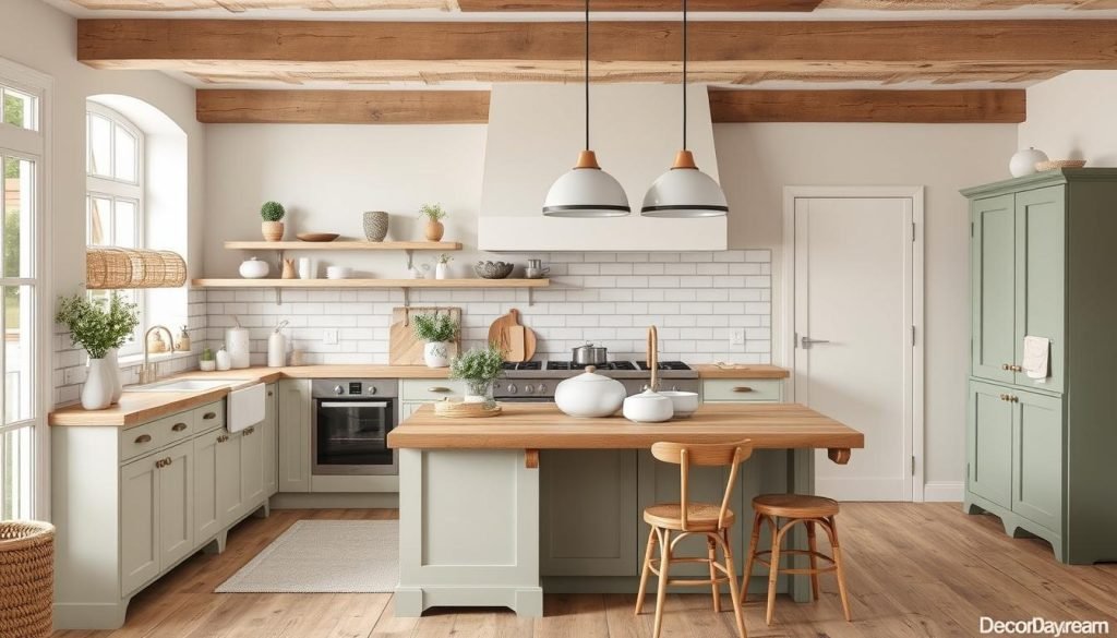 farmhouse kitchen color palette