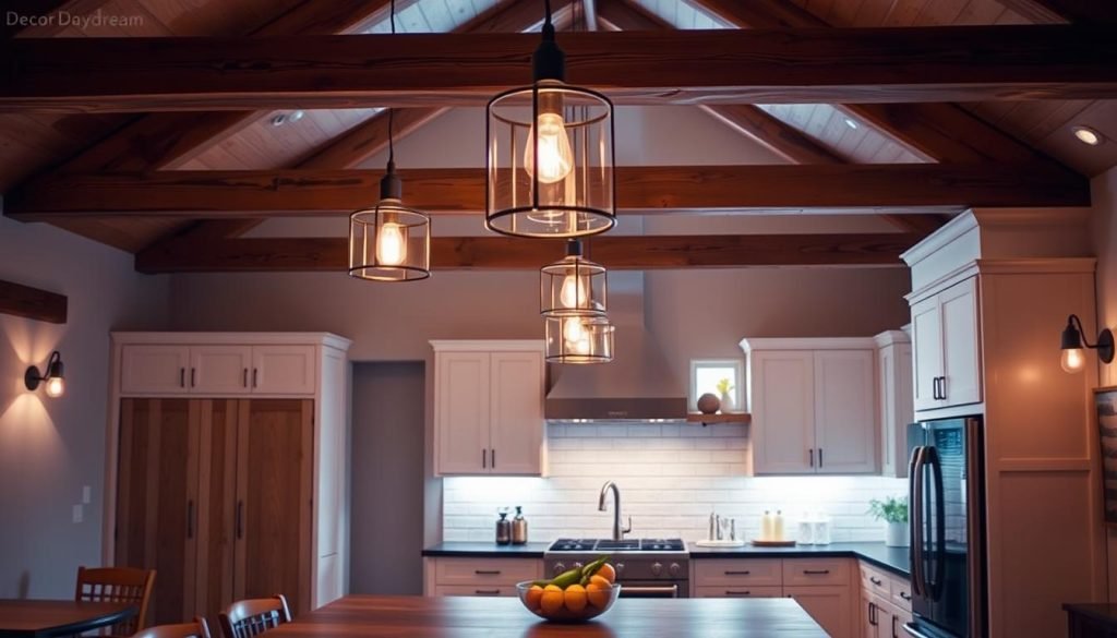 farmhouse kitchen lighting
