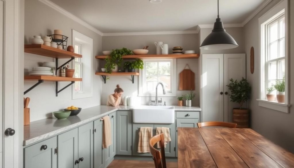 small farmhouse kitchen design